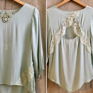 Love on a Hanger Sage Blouse